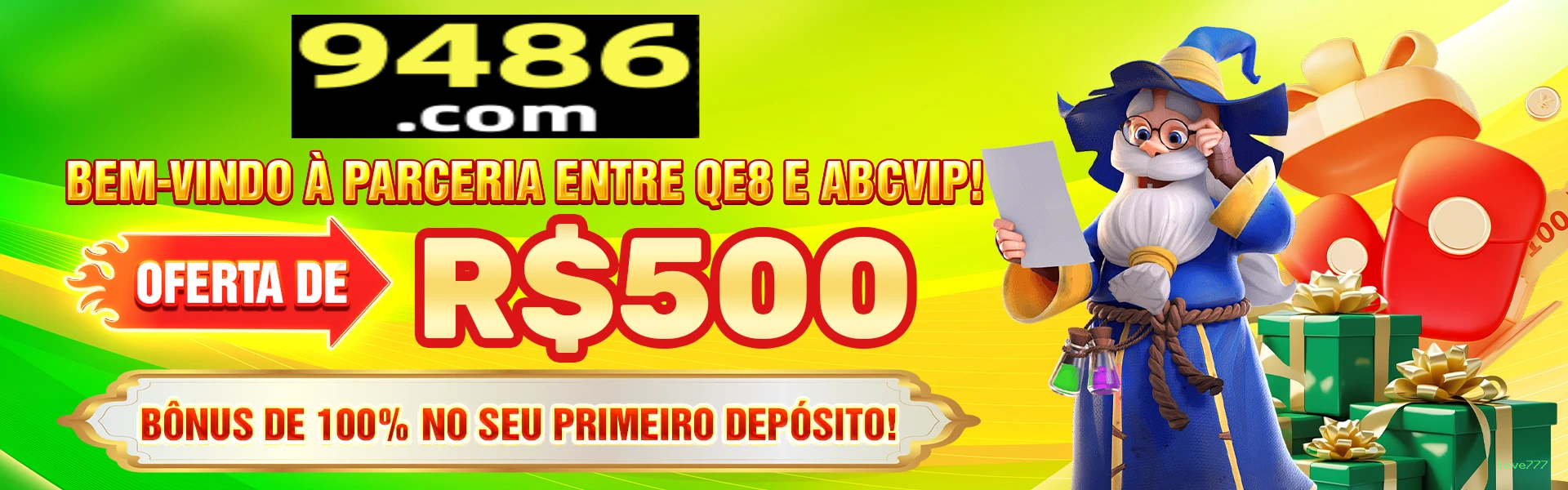 Bônus e prêmios love777
